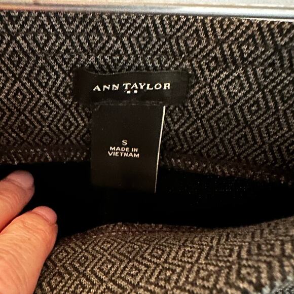 Ann Taylor Factory Womens Patterned Ponte Pants Pull On Leggings Office Business - Picture 4 of 7